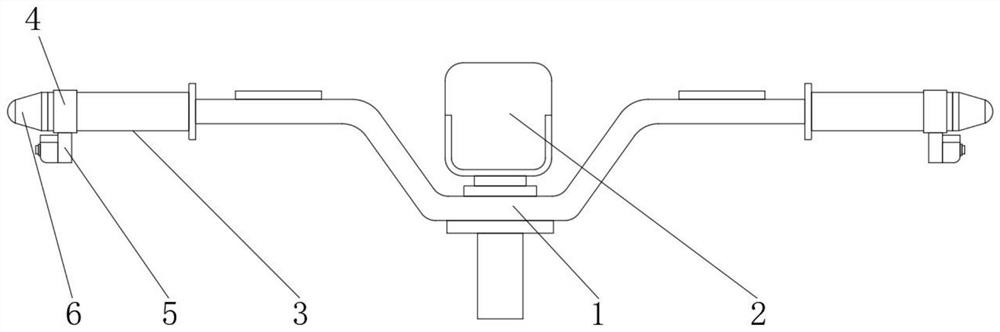 Self-balancing shared electric vehicle handlebar