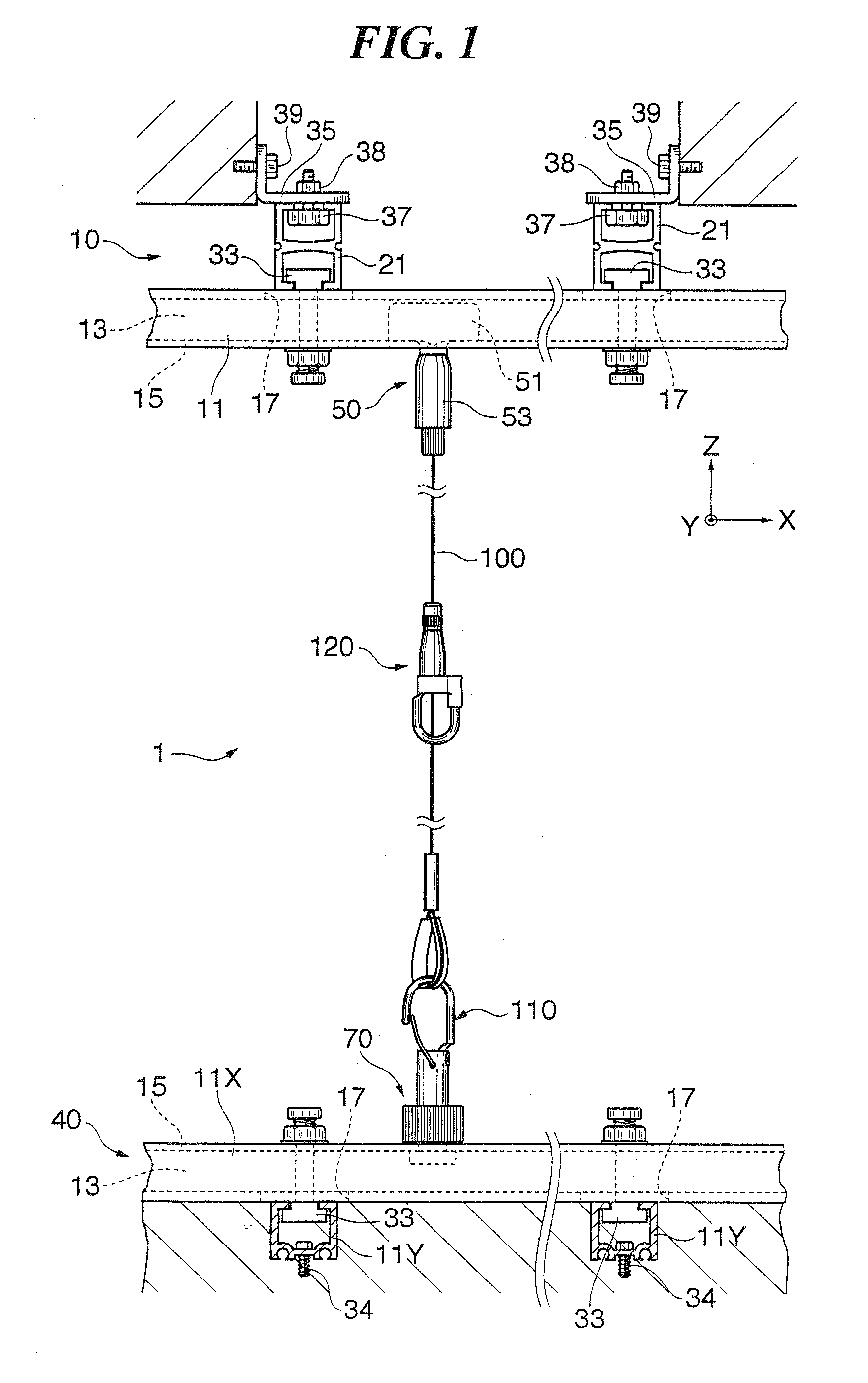 Article hanging system, slidable wire holder, detachable wire holder, wire hook and wire gripper