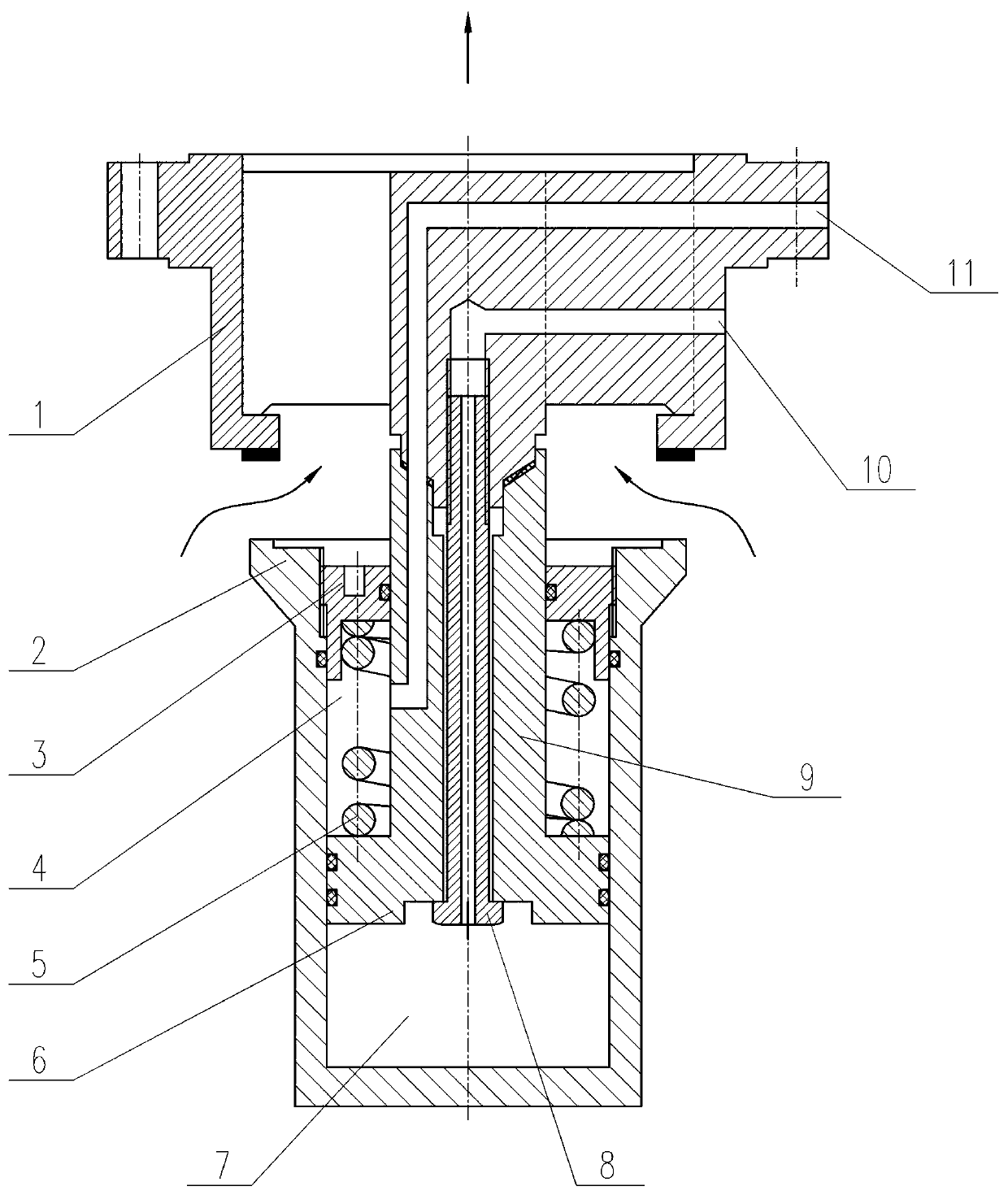 Built-in type safety valve