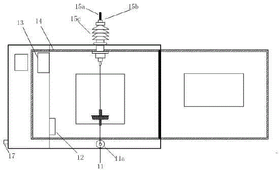 Electrical insulation electric heating aging test device under composite voltage