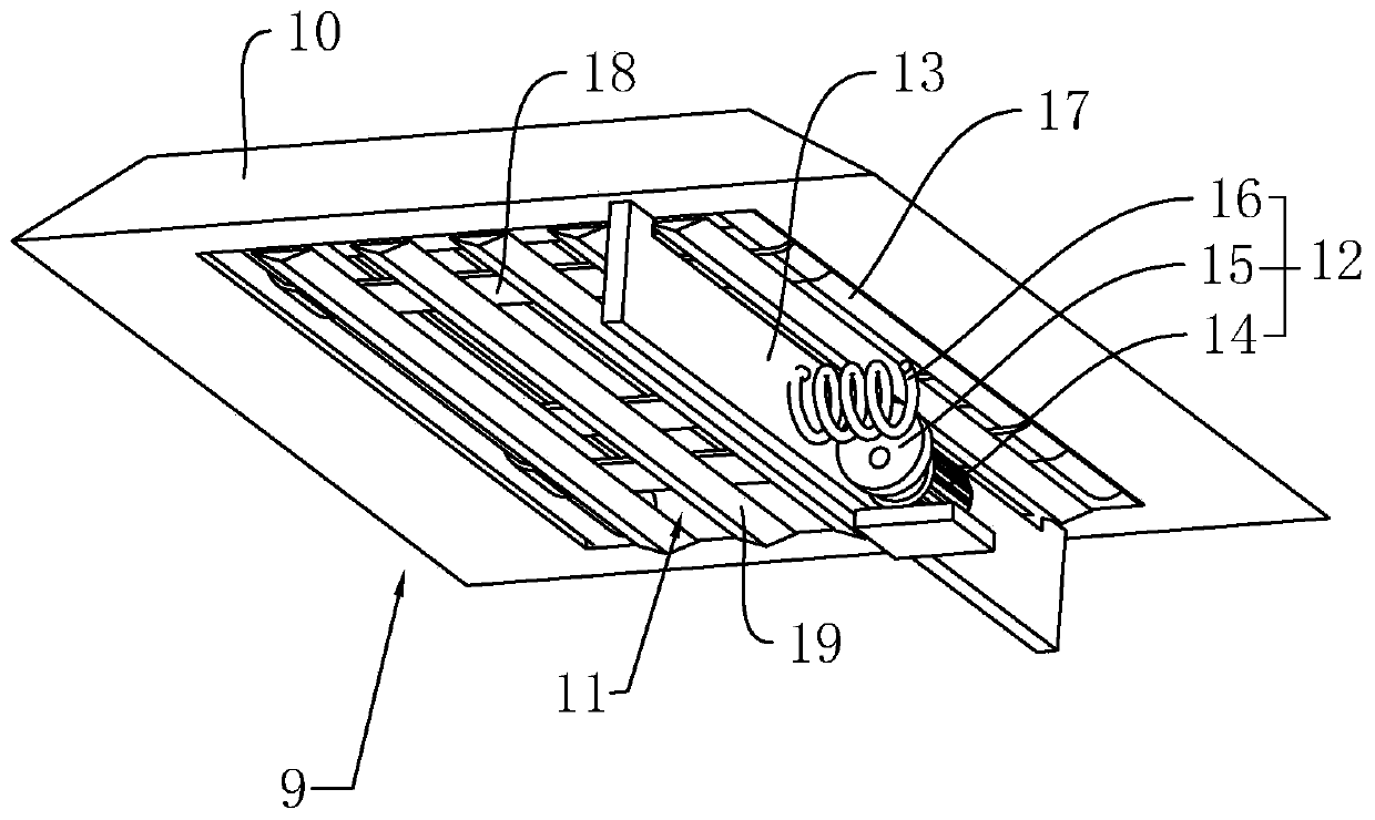 Cotton carding scattering device for home textiles and cotton carding process applying the scattering device