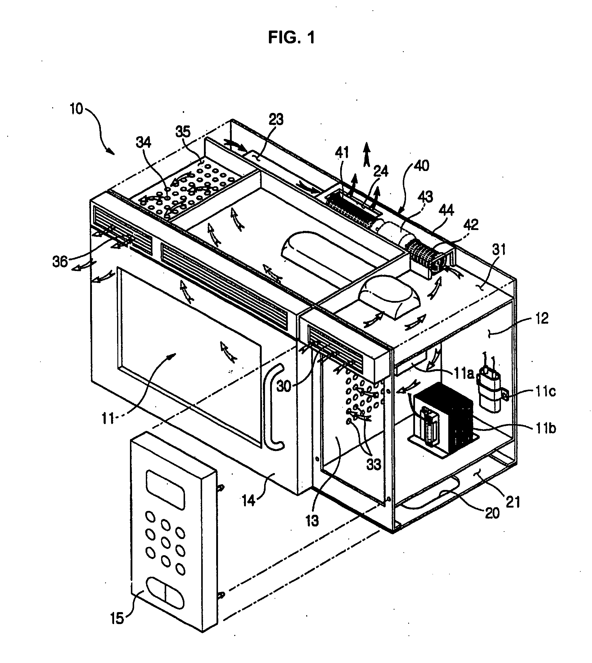 Mountable type microwave oven