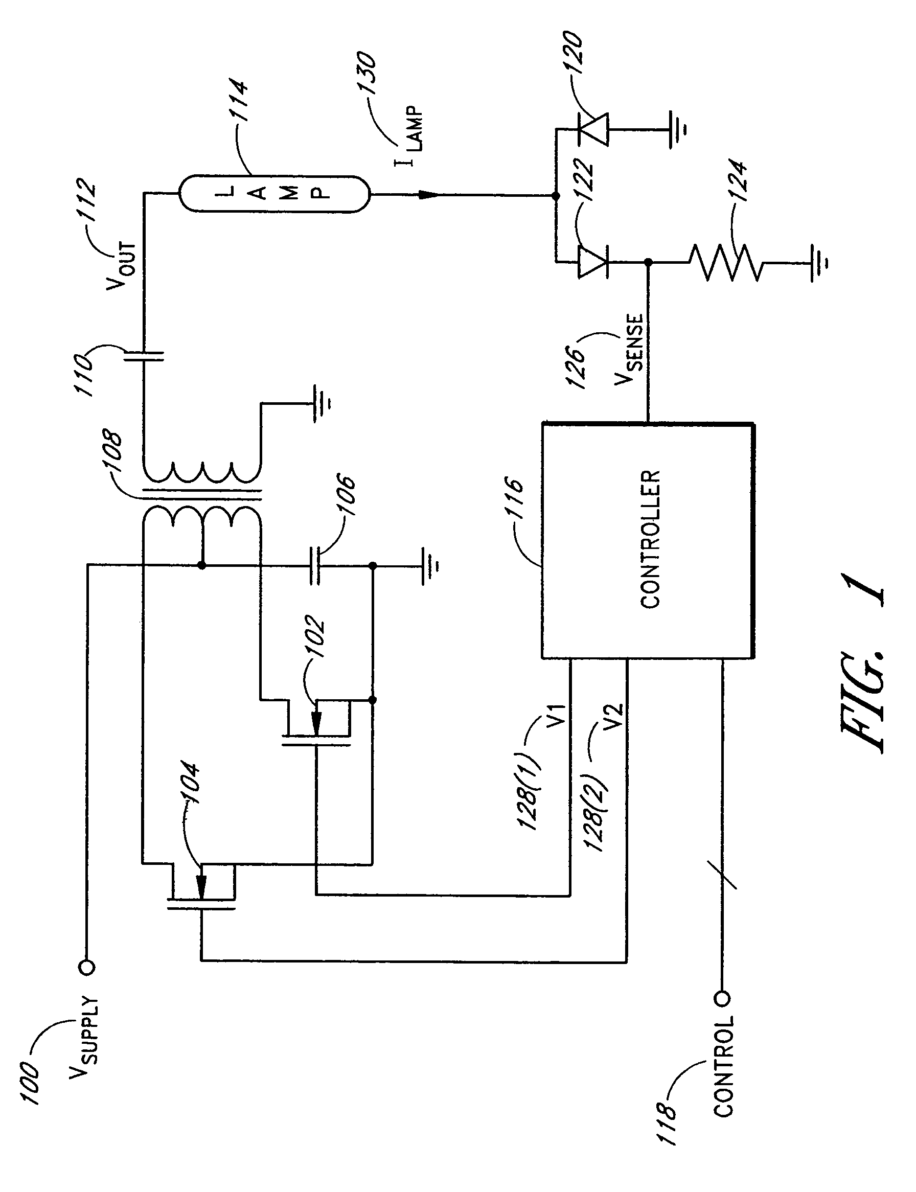 Method and apparatus for controlling minimum brightness of a fluorescent lamp