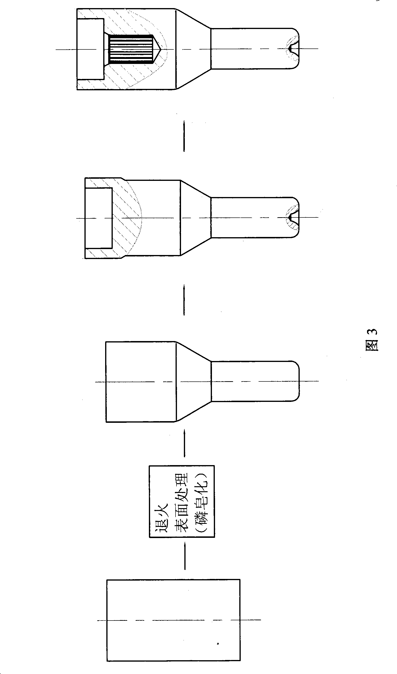 Cold-forging technique of gear shaft