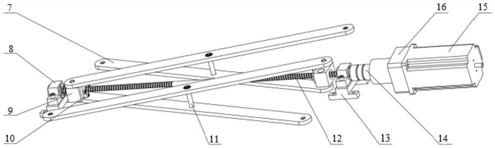 A clamping and lifting device for parking agv