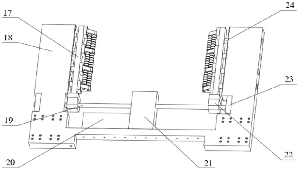 A clamping and lifting device for parking agv