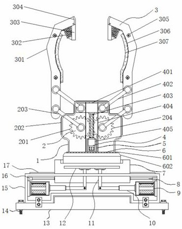 Gripper device of precision mold manufacturing robot