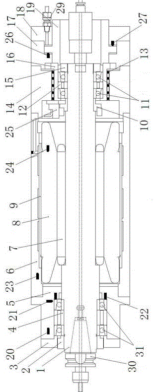 Intelligent electric spindle control implementation method