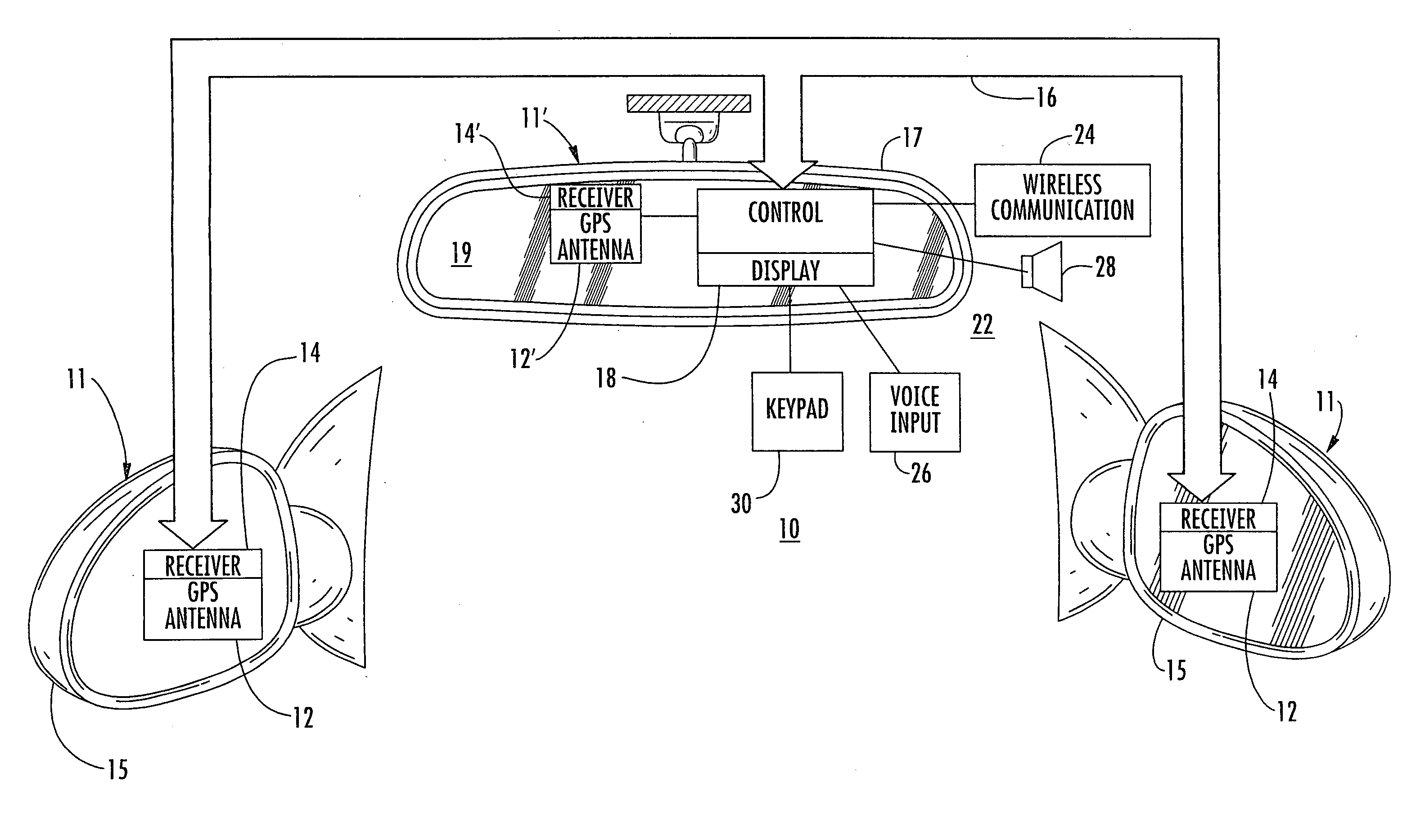 Navigation system for a vehicle