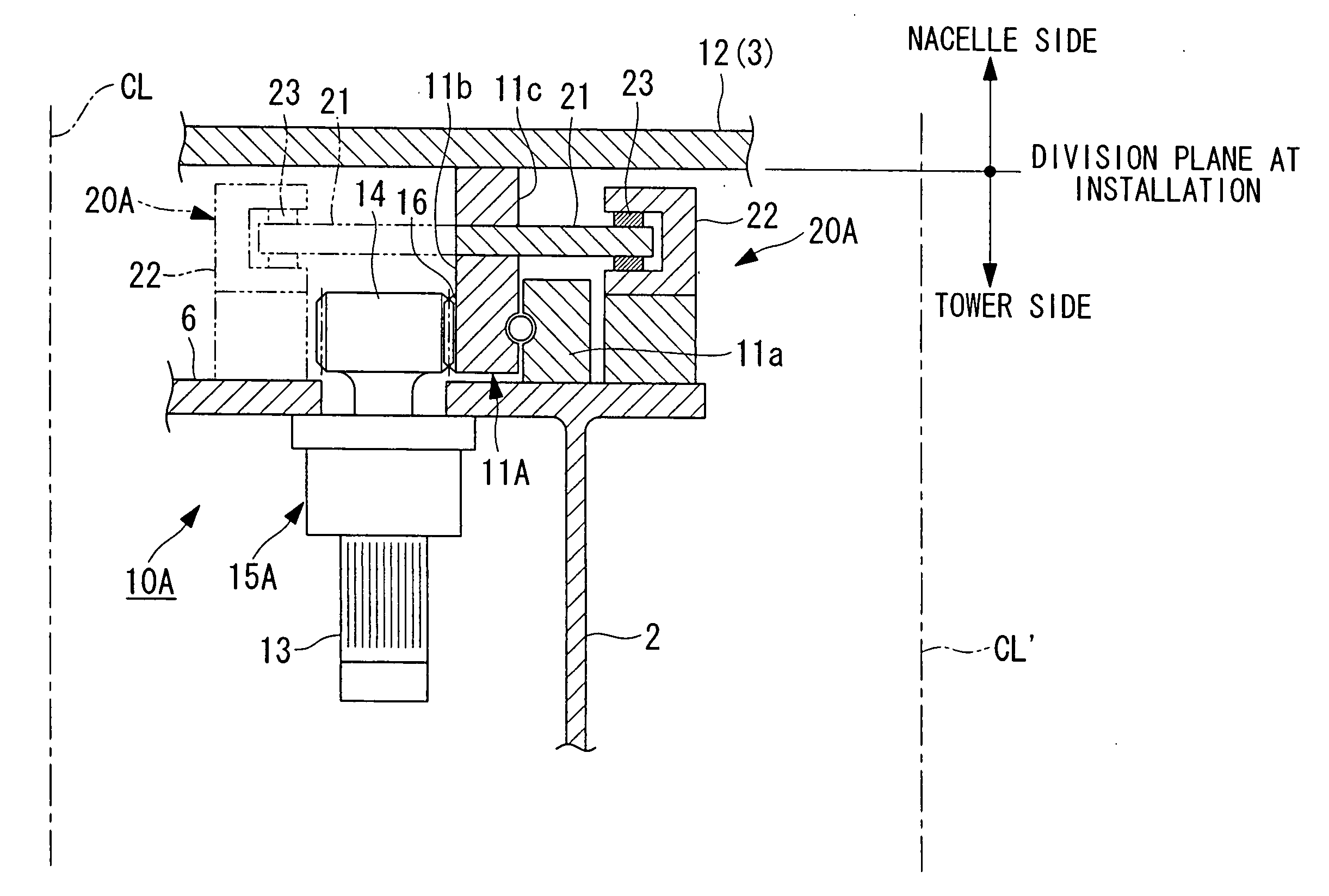 Wind turbine generator and method for constructing the same