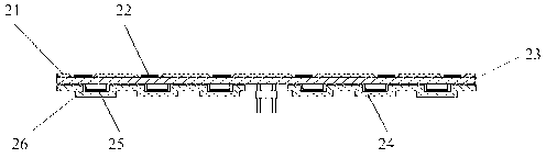 LED display screen based on chip-on-board packaging technology and production method thereof