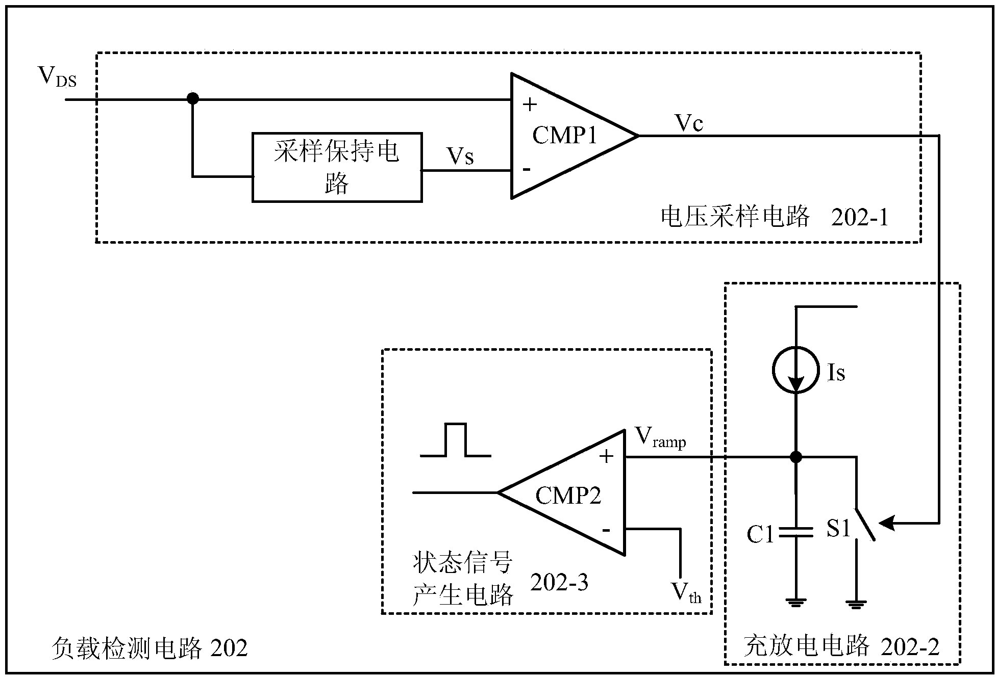 Load test method and test circuit and switching power supply utilizing same