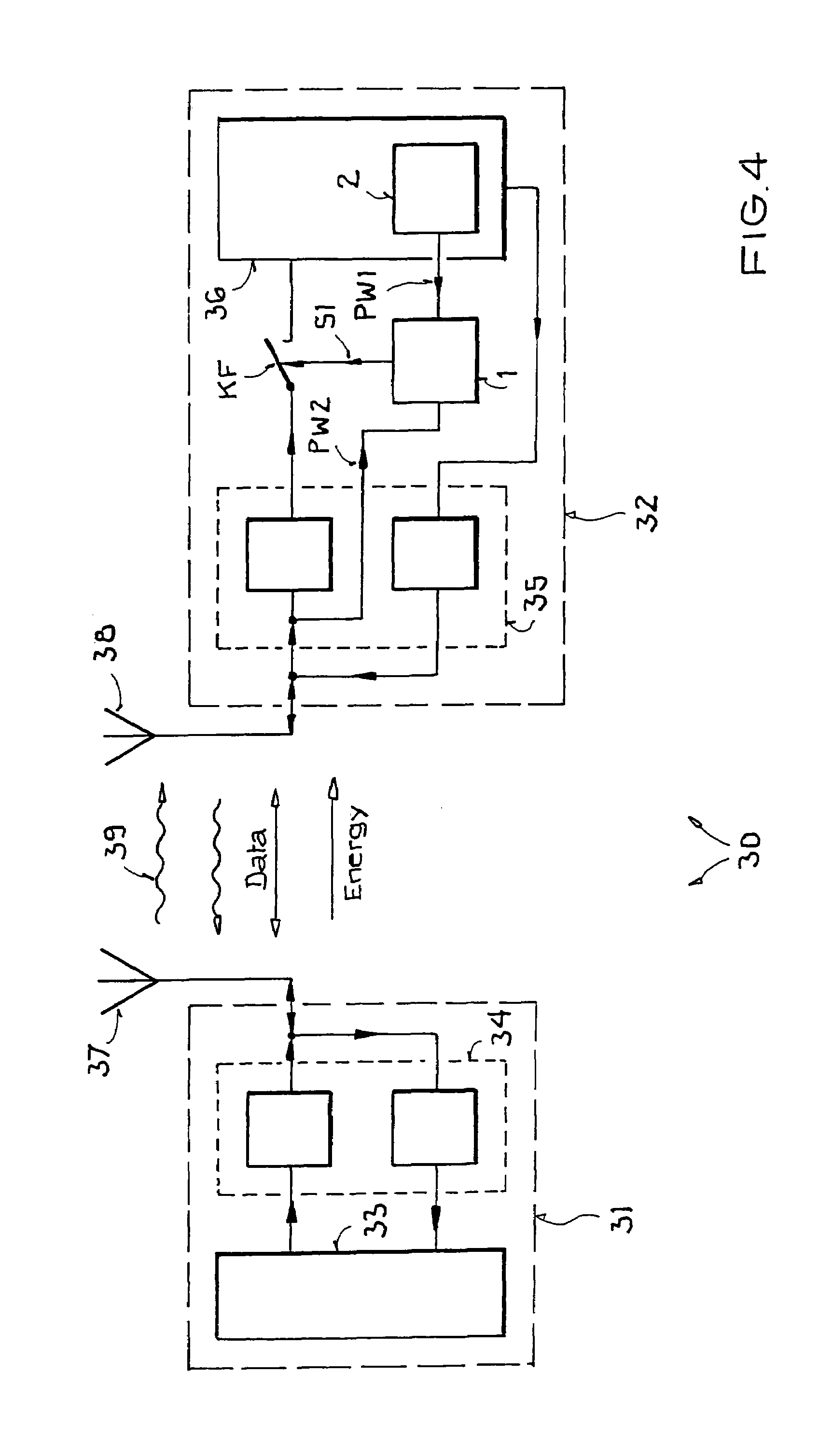 Security device for a transponder