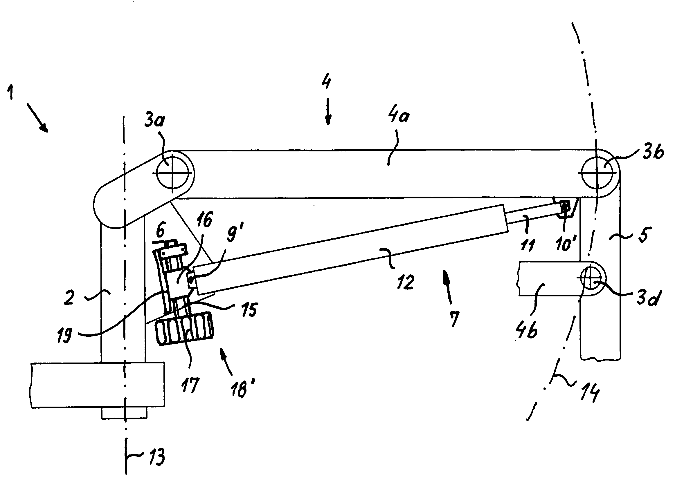 Stand, in particular for surgical microscopes, having an energy storage element