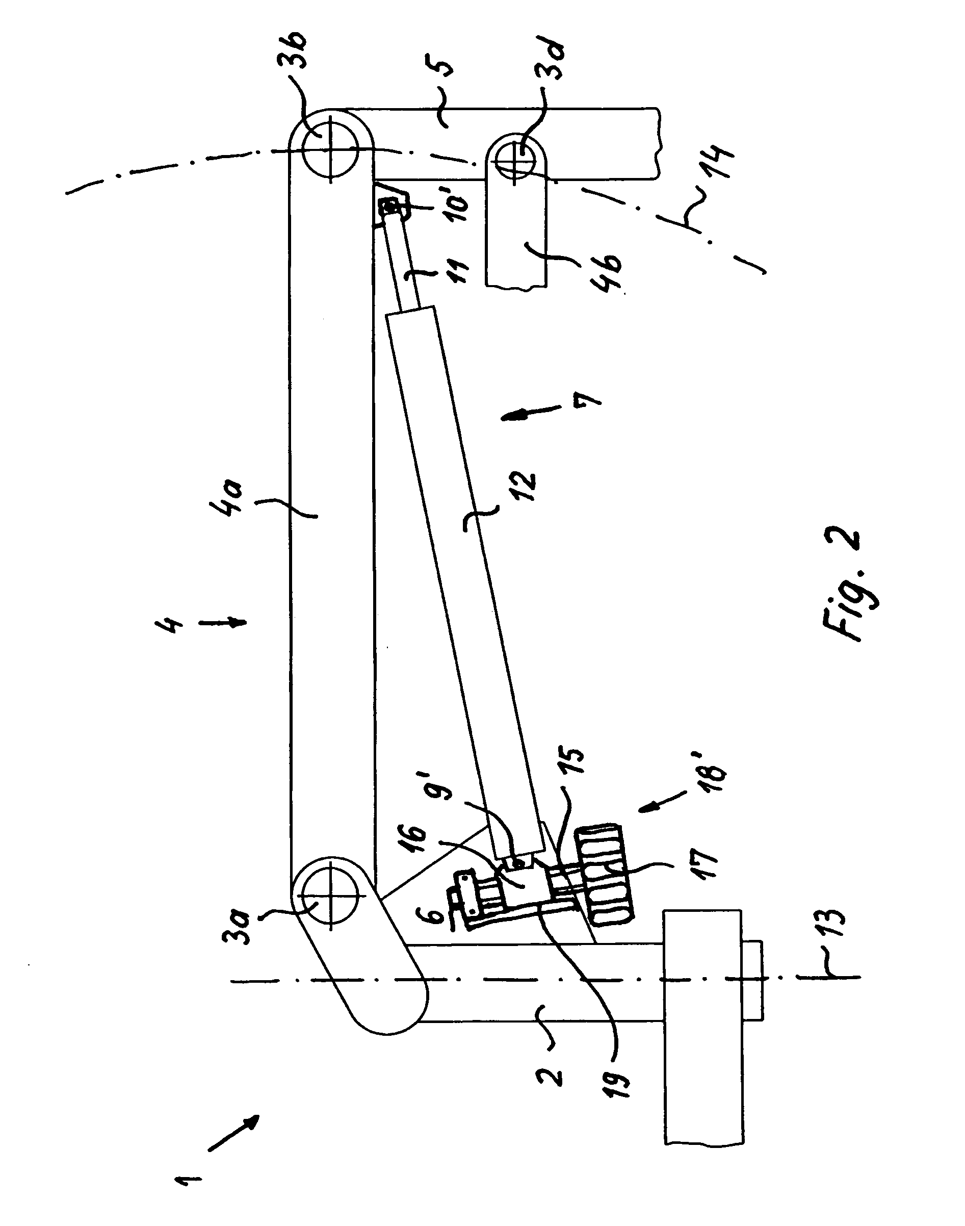 Stand, in particular for surgical microscopes, having an energy storage element