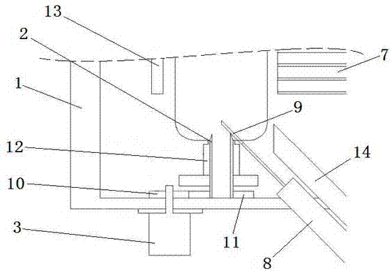 Pedicel removing and slicing machine for kiwifruit