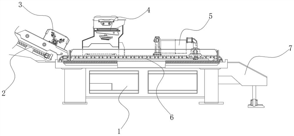 Logistics box classification supervision conveying device based on identification code