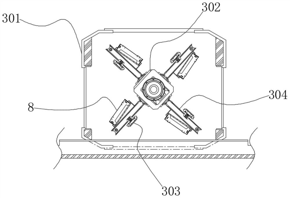 Logistics box classification supervision conveying device based on identification code