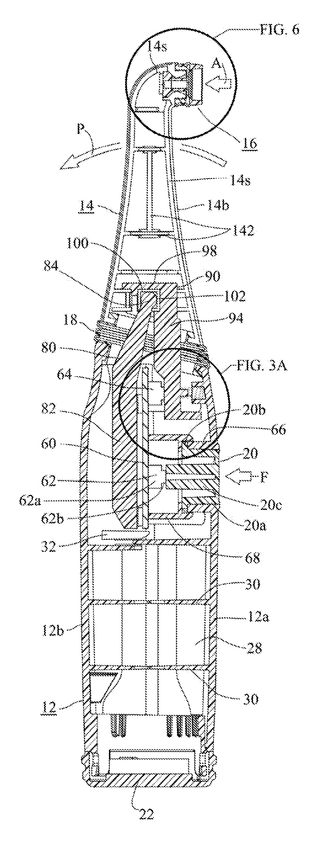 Hand-held tooth whitening instrument with applicator reservoir for whitening composition and methods of using same