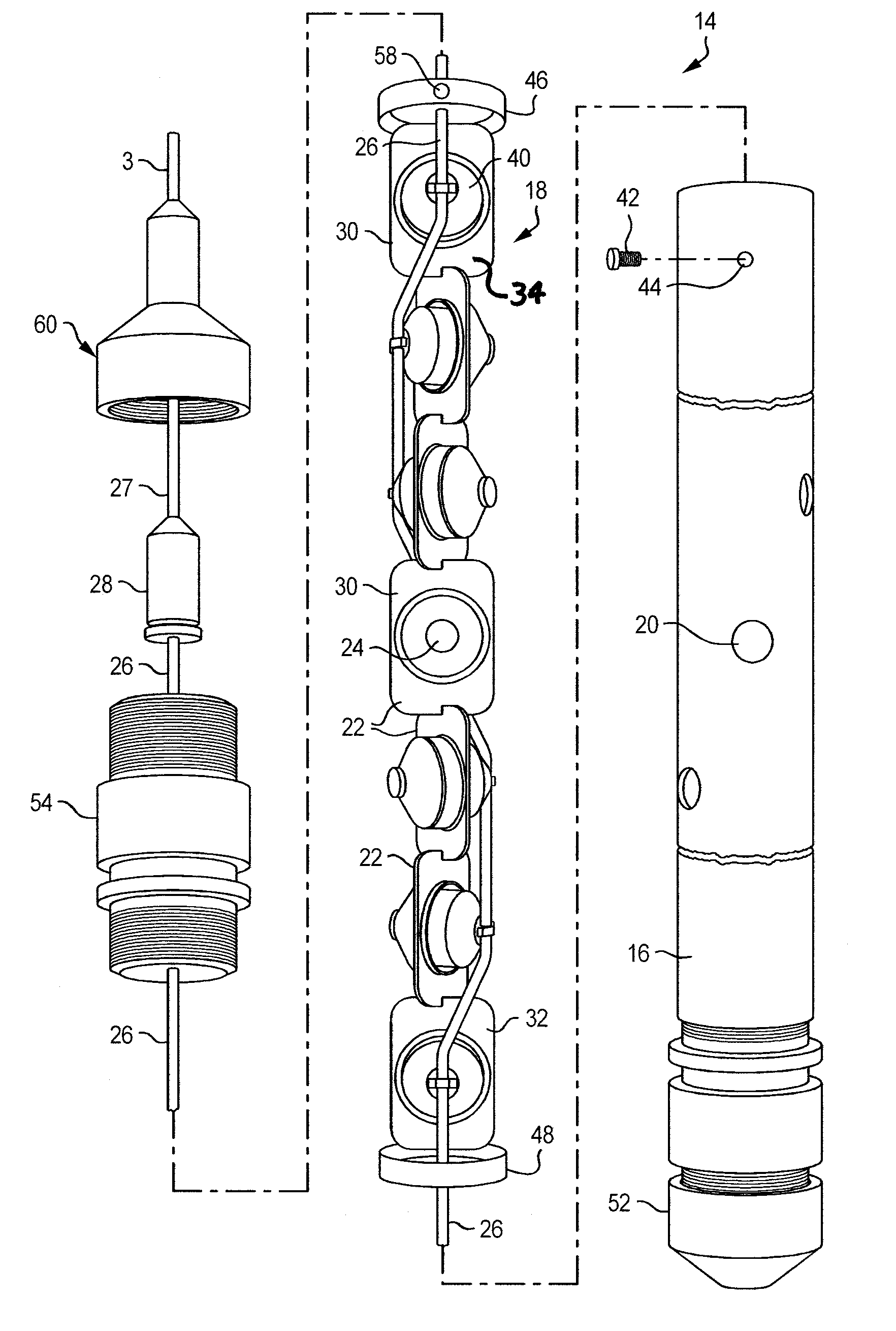 Exposed hollow carrier perforation gun and charge holder