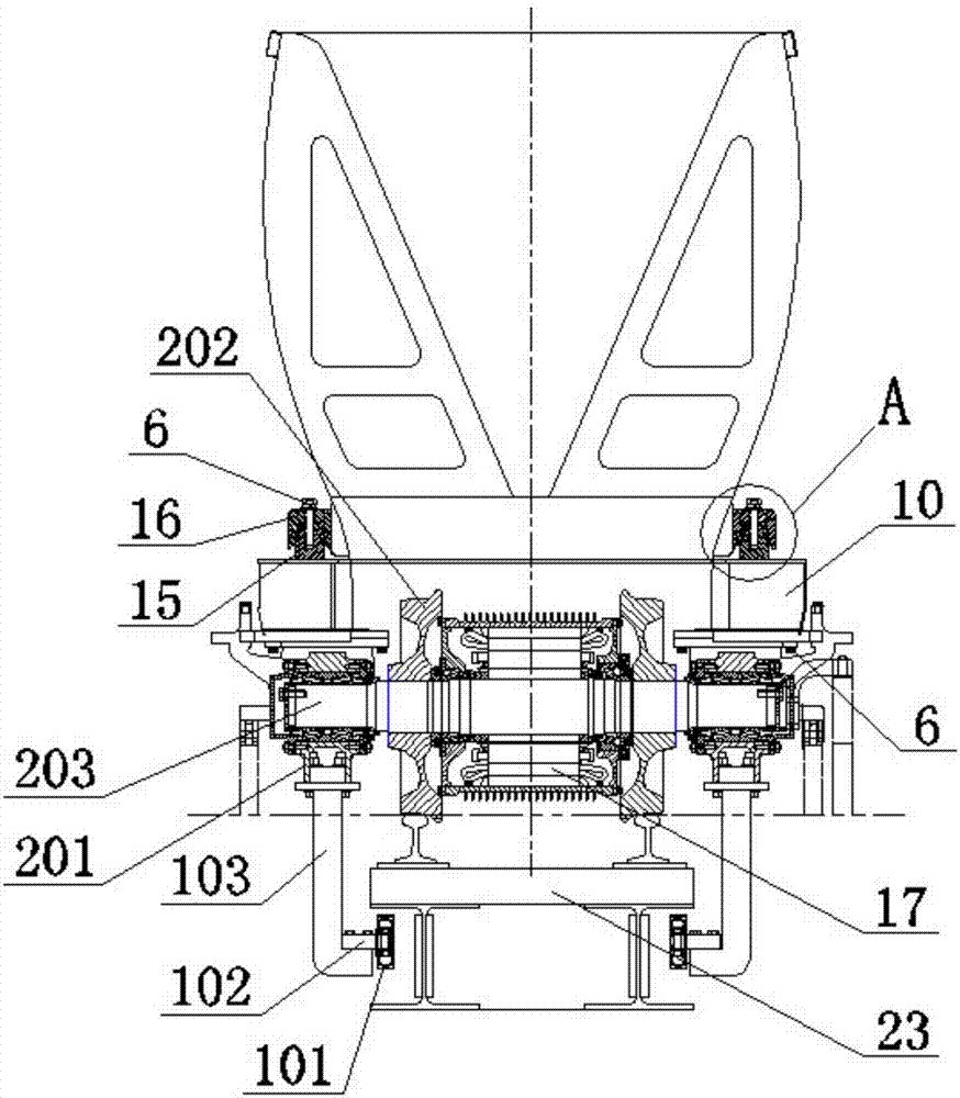 Manual coupling buffer structure