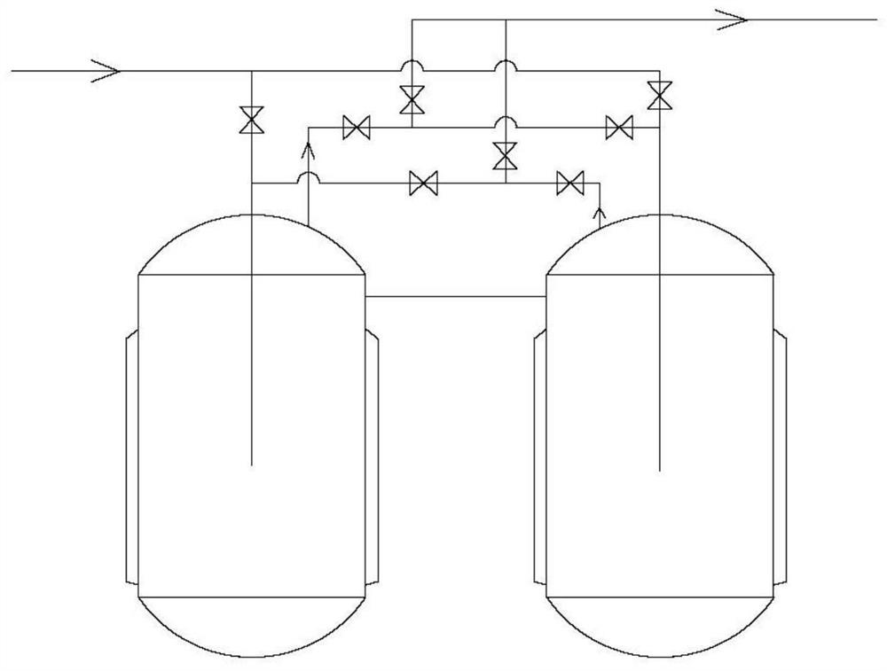 Production method of double-kettle-switching continuous chlorination