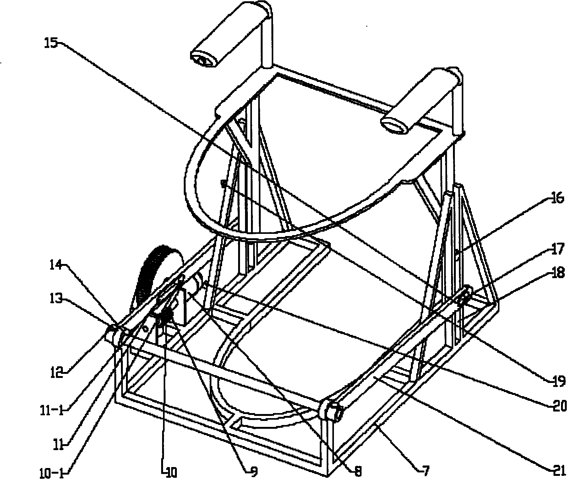 Pedestal pan ring capable of automatic lifting