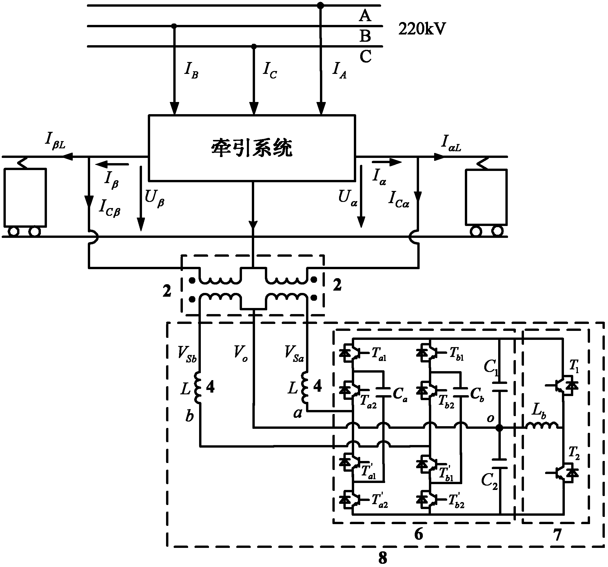 Capacitor clamping-based trilevel railway power regulator