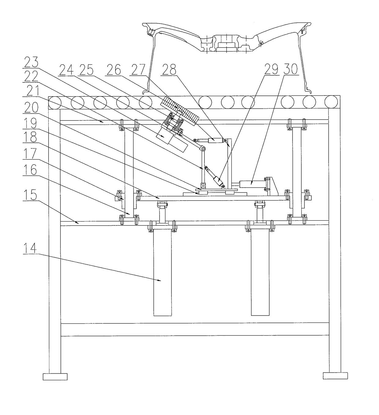 Wheel deburring device and deburring method