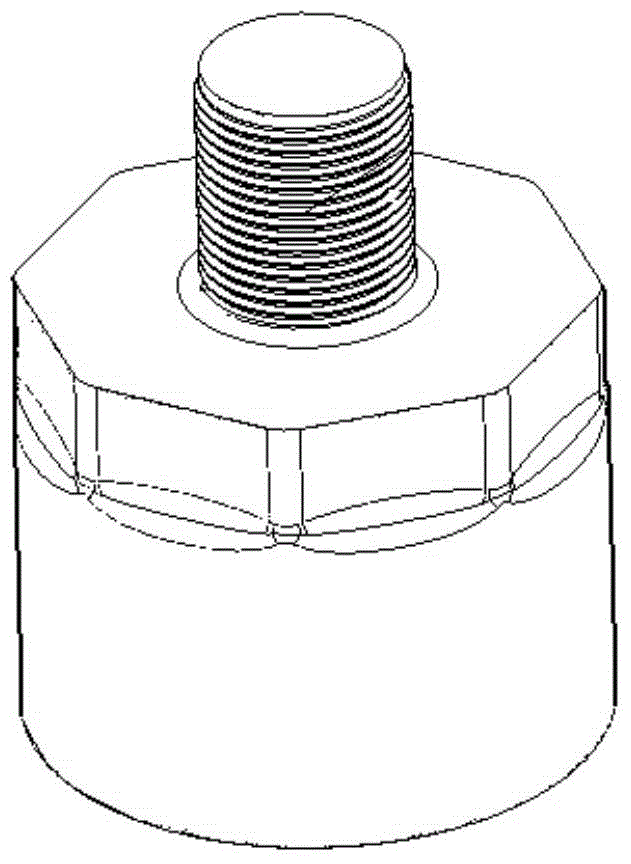 Cold extrusion forming method of axisymmetric pull rod joint part