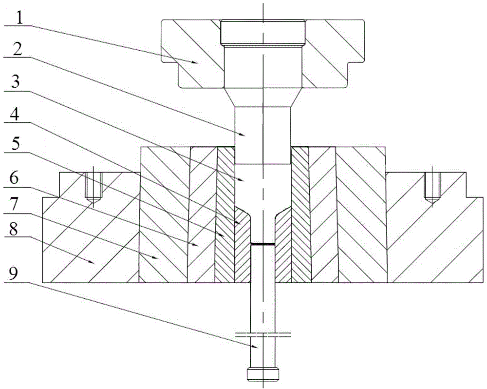 Cold extrusion forming method of axisymmetric pull rod joint part