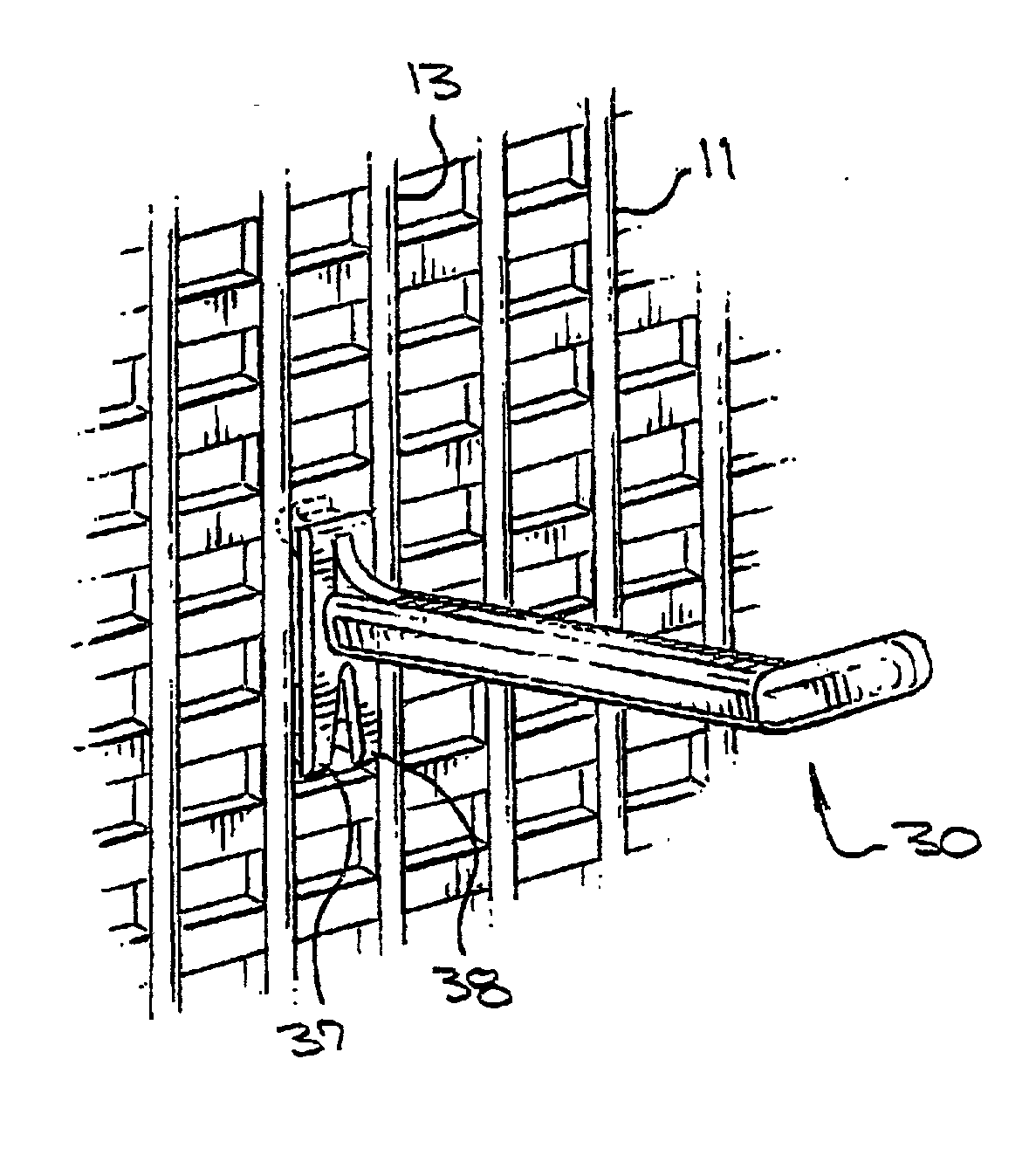 Display rack and hook combination