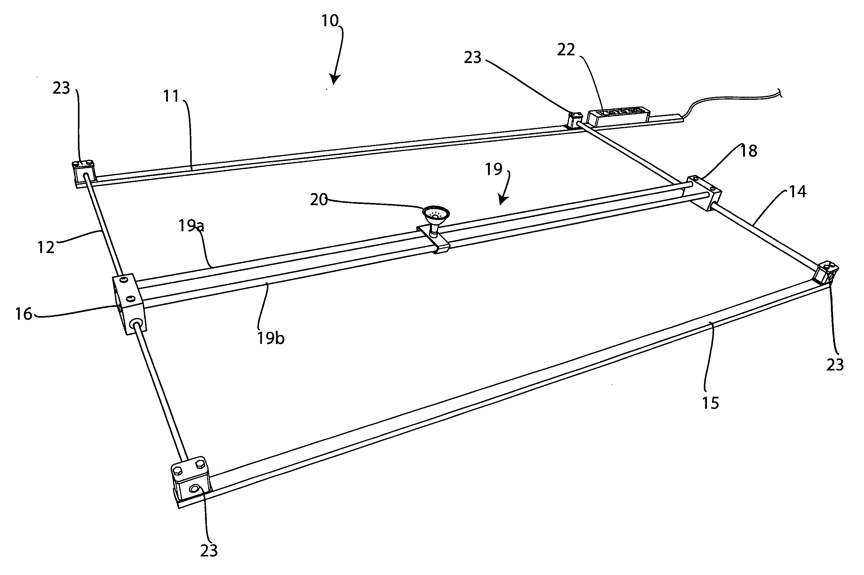 Multi-positional track lighting device