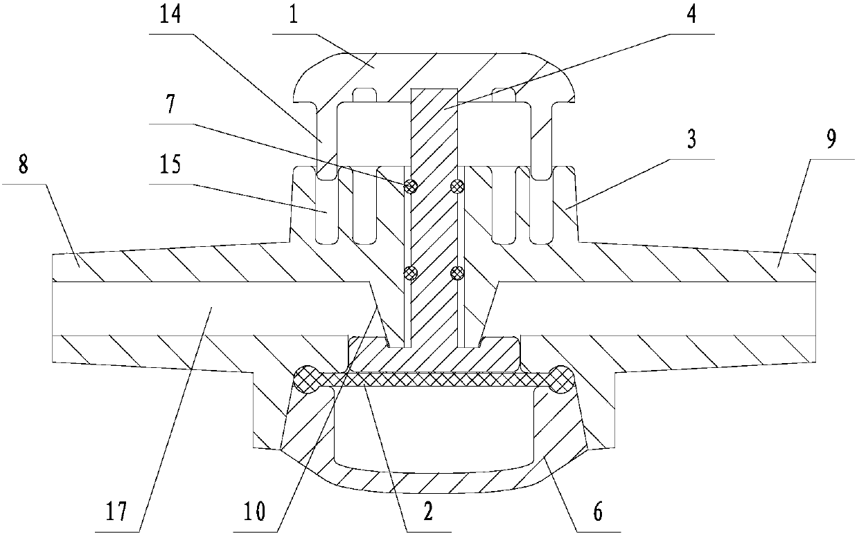 Self-recovery device of detecting pipeline passage by diaphragm type blood withdrawal method