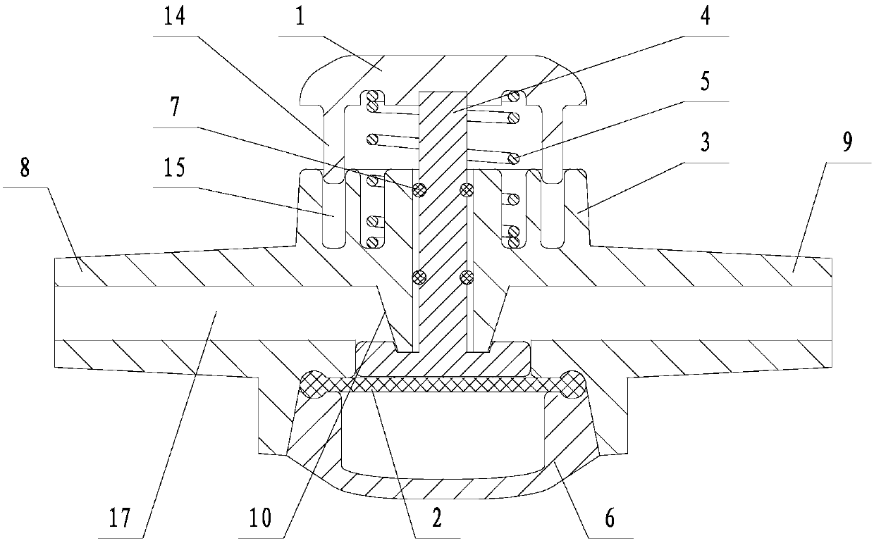 Self-recovery device of detecting pipeline passage by diaphragm type blood withdrawal method