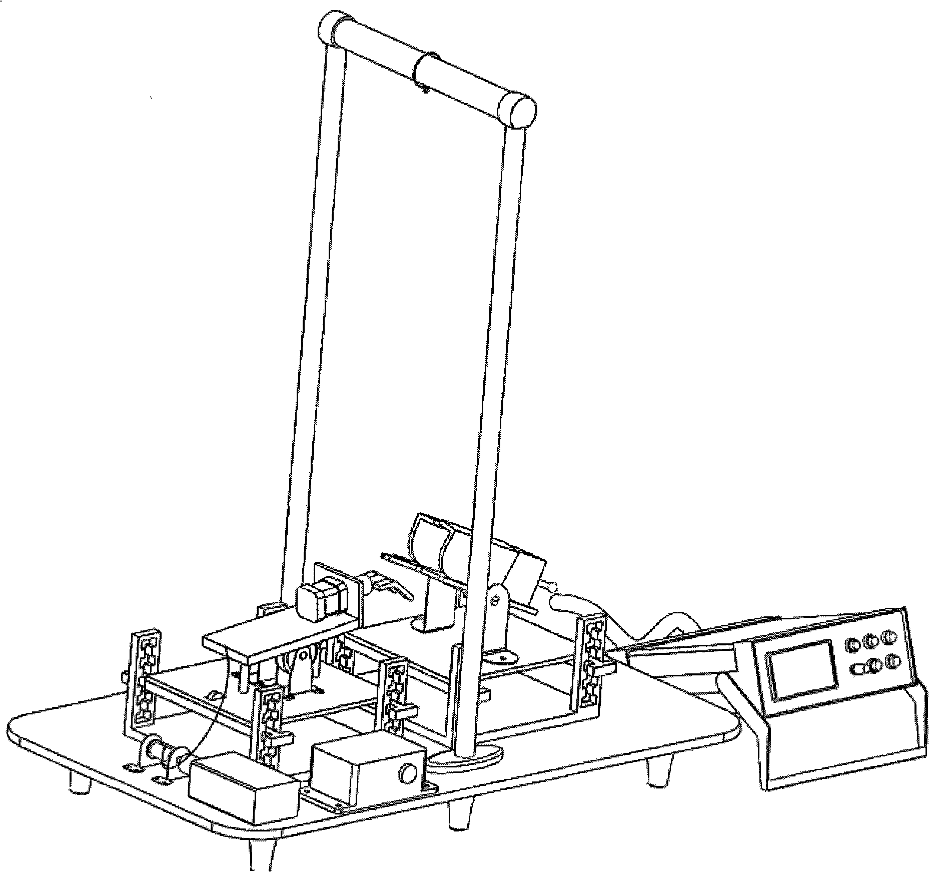 Vibration/motion training device for simulating weightless tail suspended rats