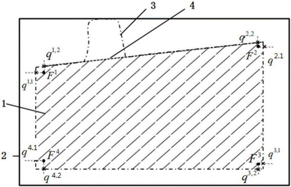 Light-strip border extracting method based on non-fixed feature point