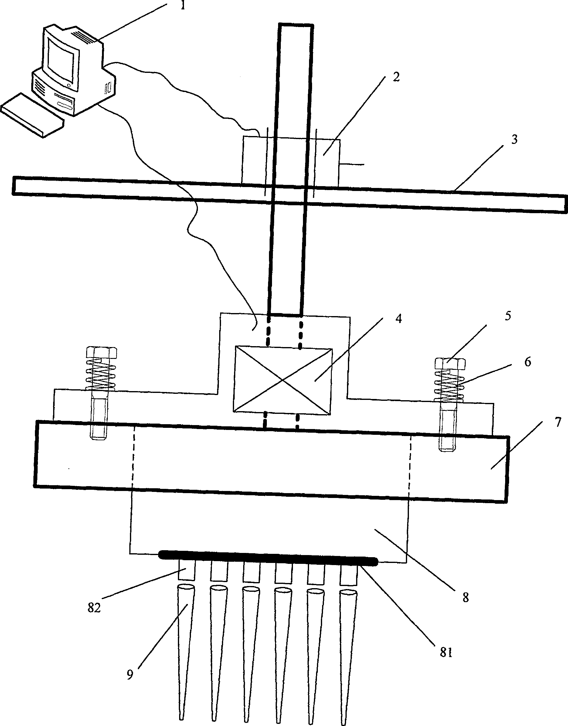 Multichannel electronic liquor-transferring system with standard signal interface