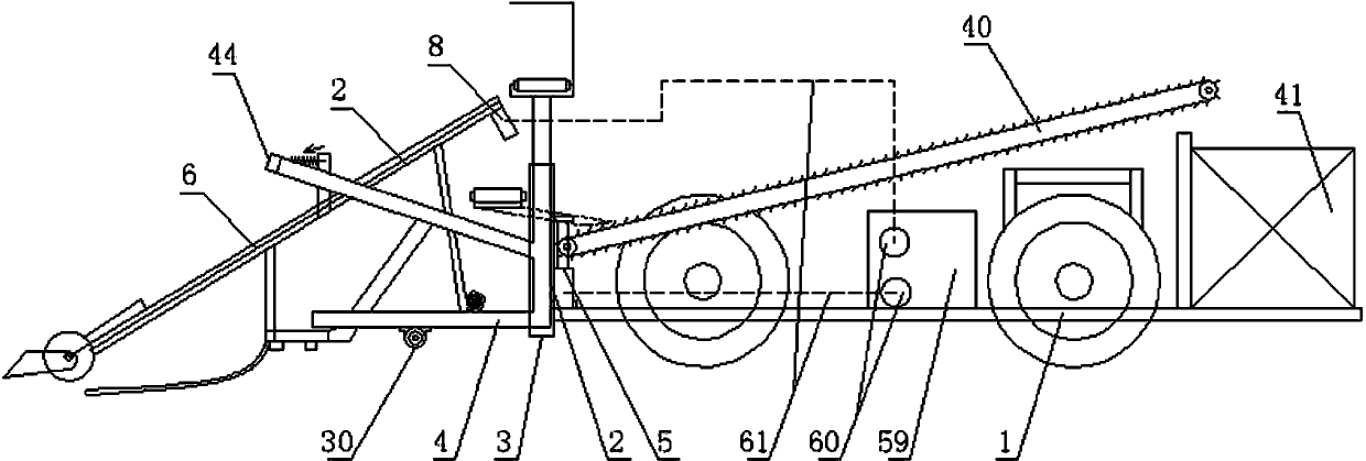 Garlic combine harvester