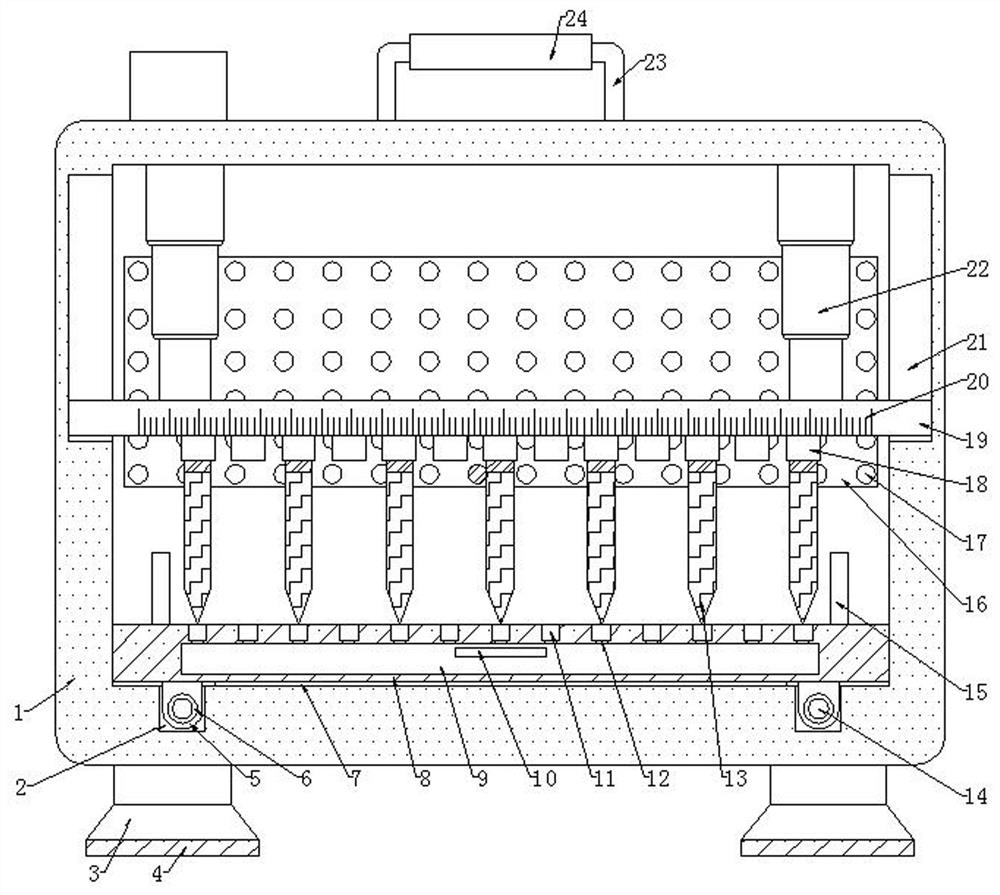 Slicing device for bread processing