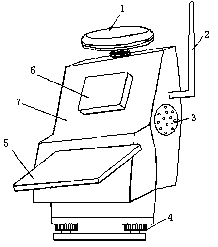 Reservoir inspection information acquisition terminal for hydropower station