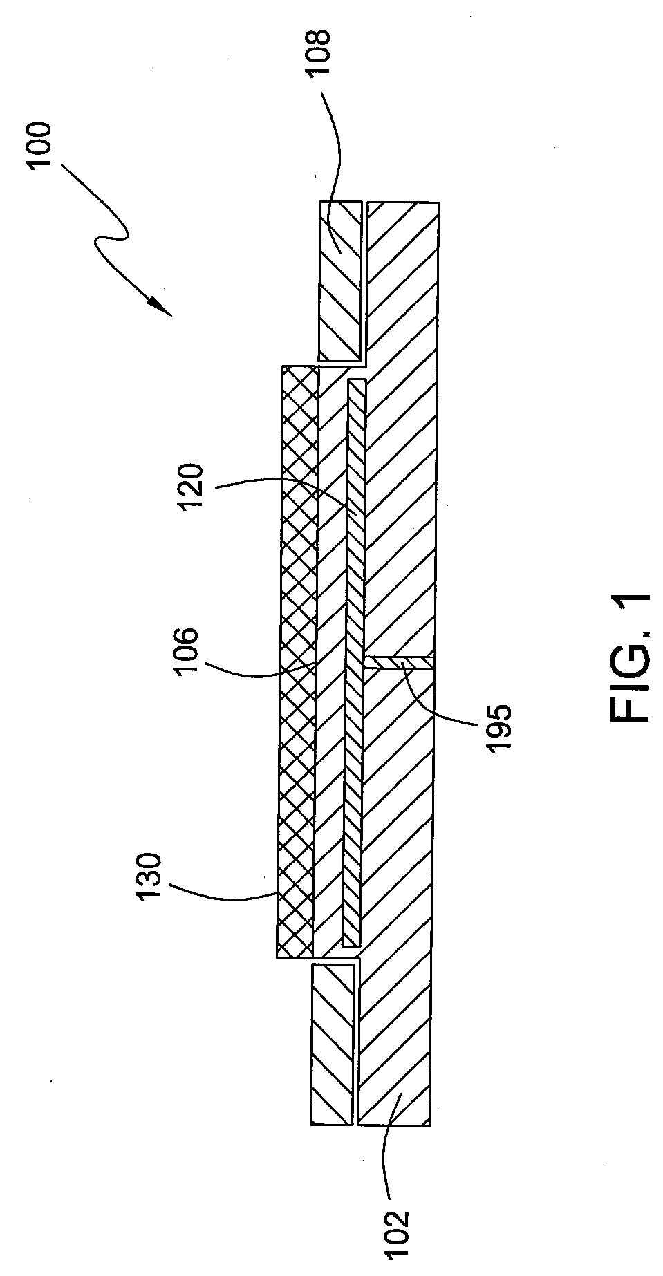 Cathode with inner and outer electrodes at different heights