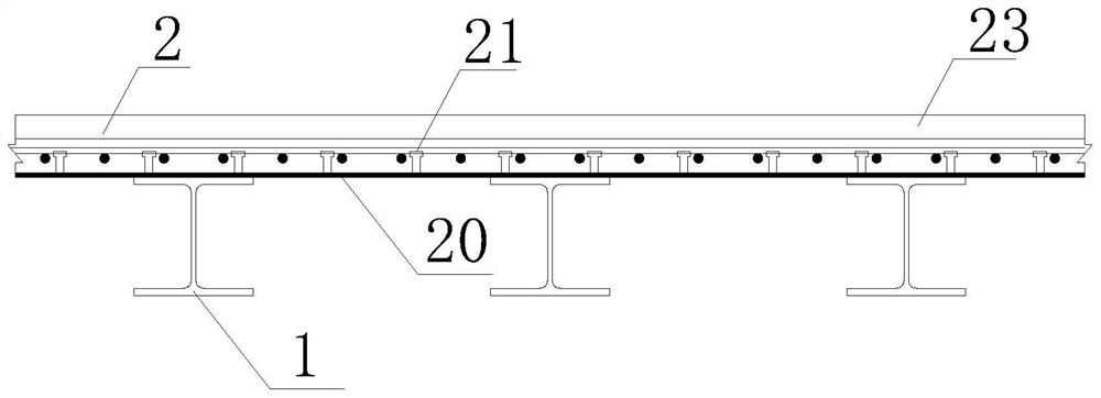 Joint connecting structure of profile steel-UHPC composite board