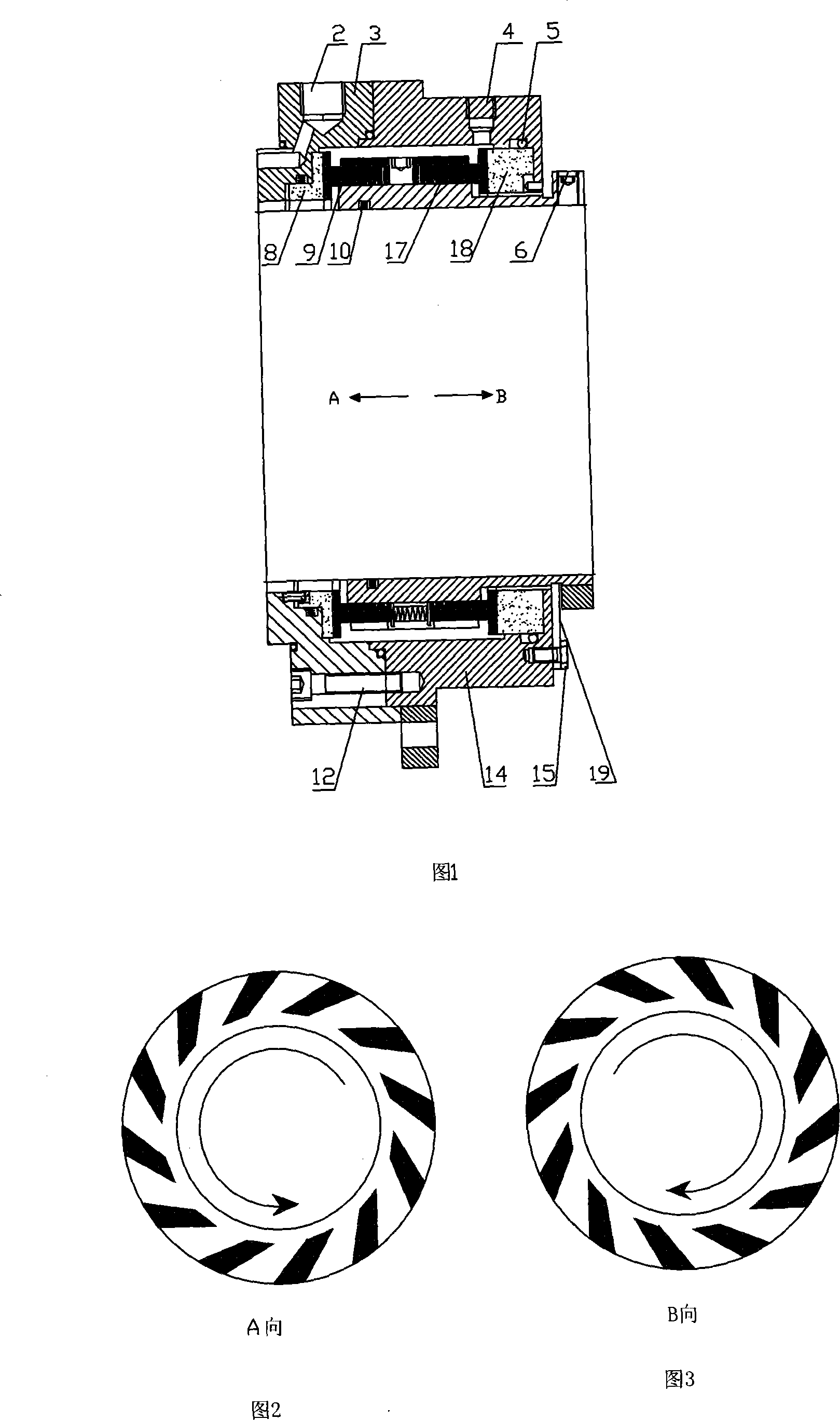 Phosphoric acid axial-flow pump dry gas sealing device