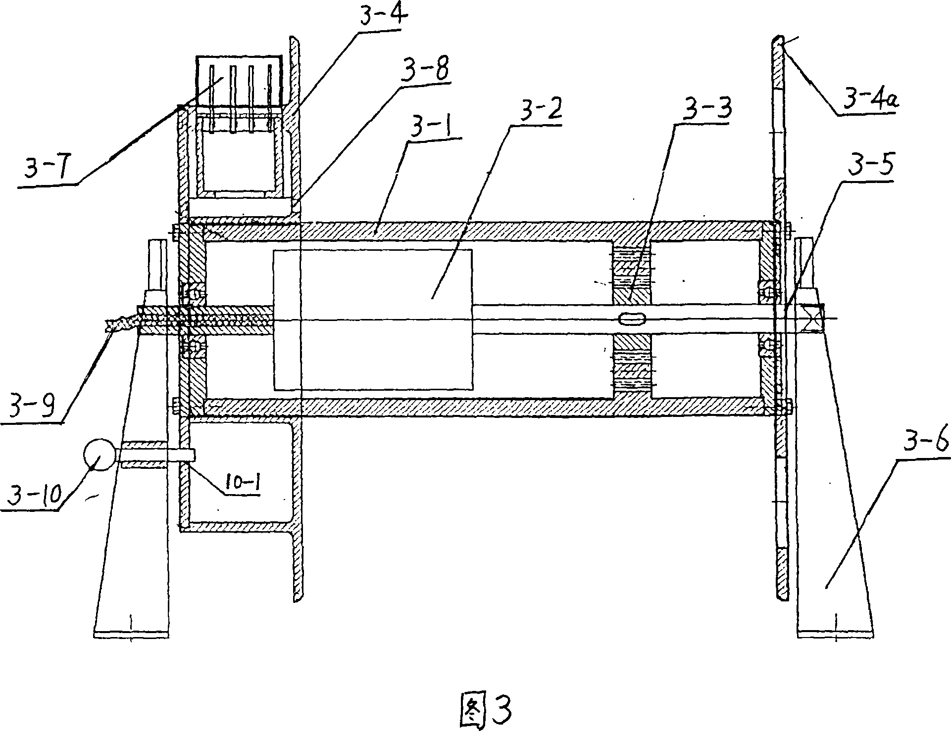 Fast rescuing water log discharging vehicle