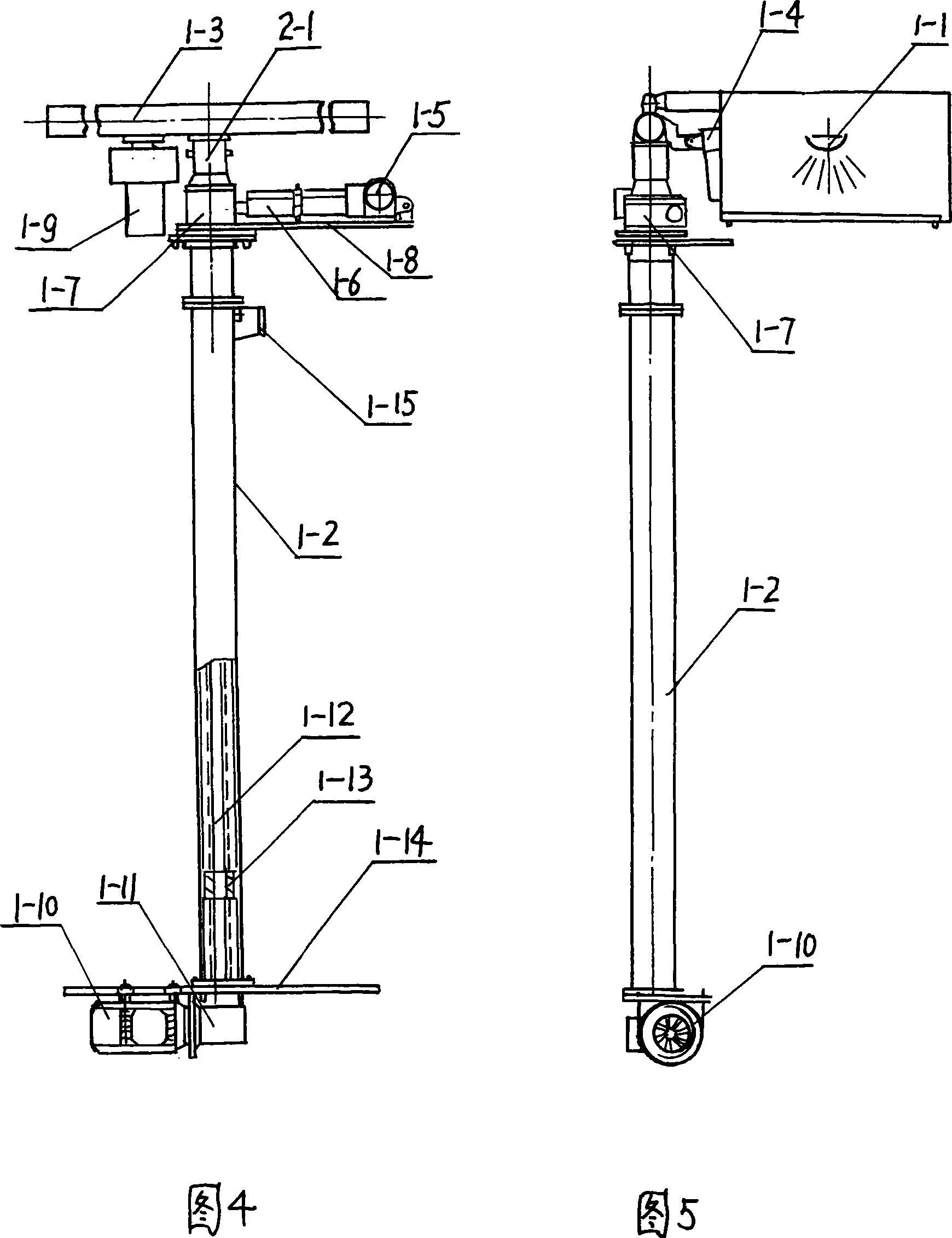 Fast rescuing water log discharging vehicle