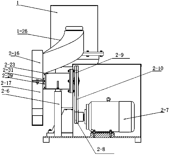 A potato peeling and shredding machine