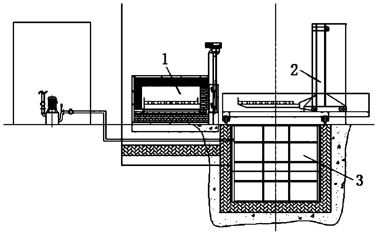 Solid solution treatment device of stainless steel plate