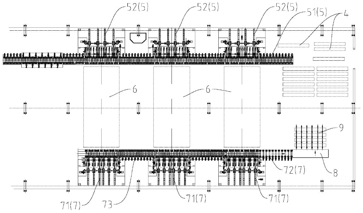 Solid solution treatment device of stainless steel plate