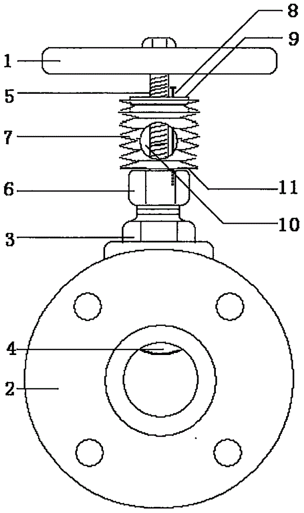 Gate valve with opening and closing state indication and leakage liquid shielding functions